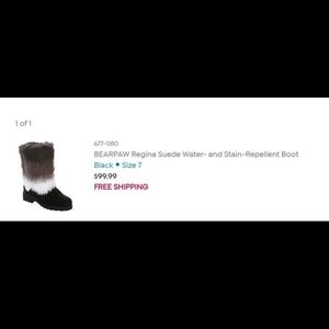 Bearpaw ombre faux fur boots